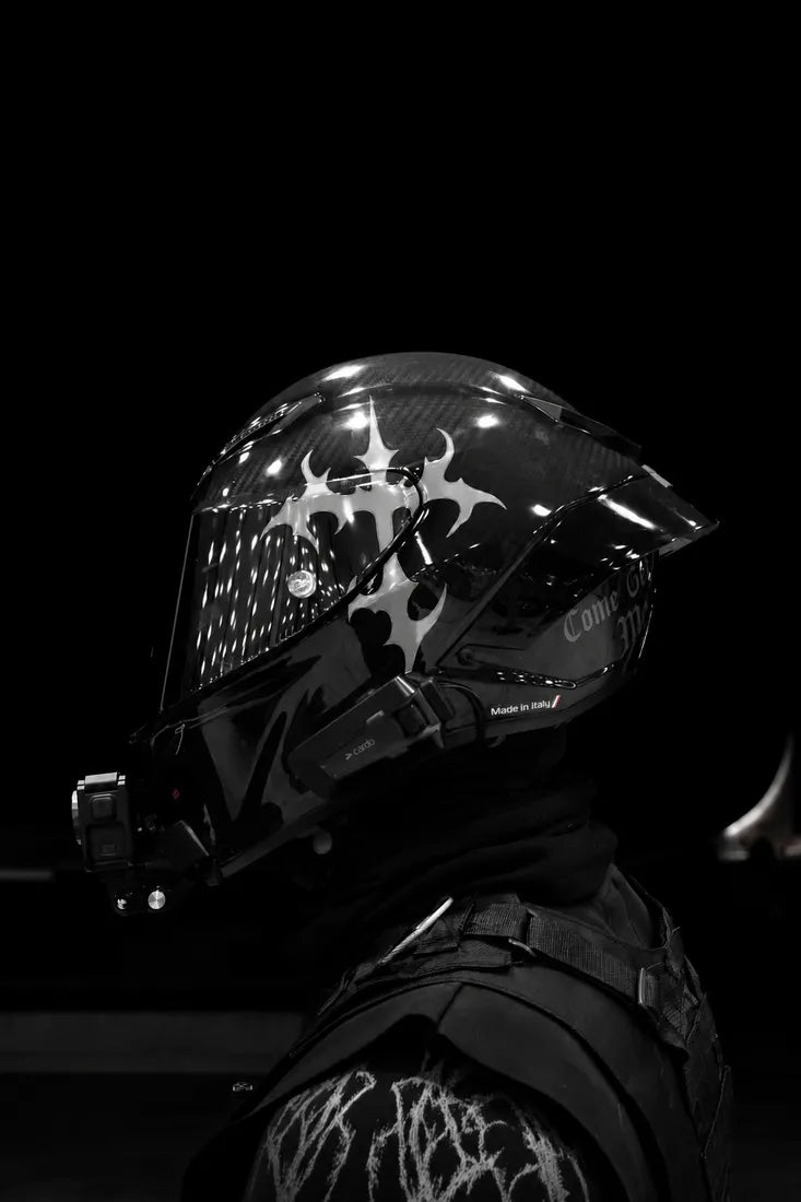Casque avec sticker Croix Trash réfléchissant, Obsaners édition